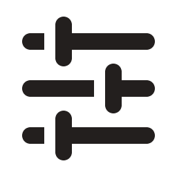 A green background with four black symbols.