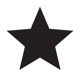 A black star is shown on the green background.